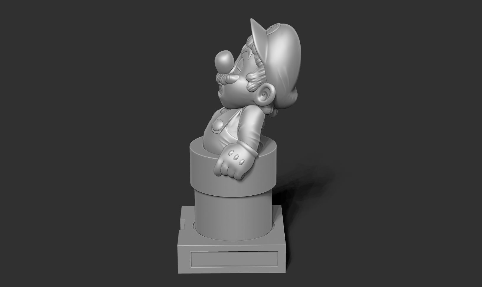 Mario is stuck in a pipe 3D print model_13