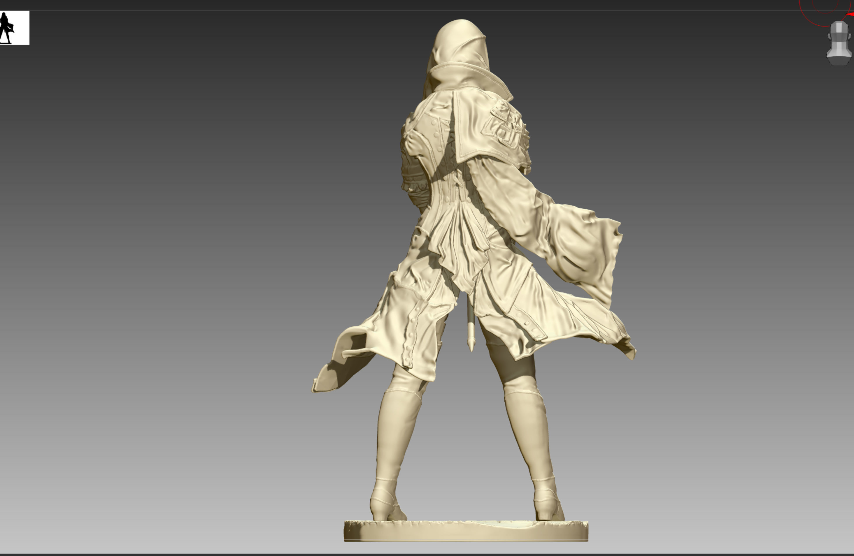 Assassins Creed Syndicate Evie Frye 3D print OBJ and STL  3D print model_5