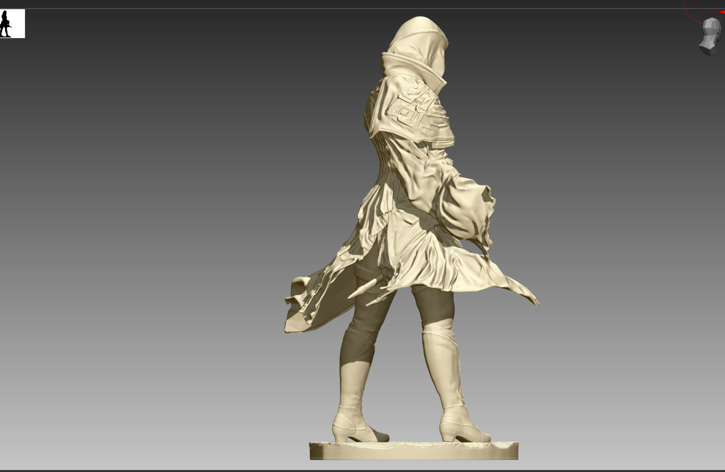 Assassins Creed Syndicate Evie Frye 3D print OBJ and STL  3D print model_6