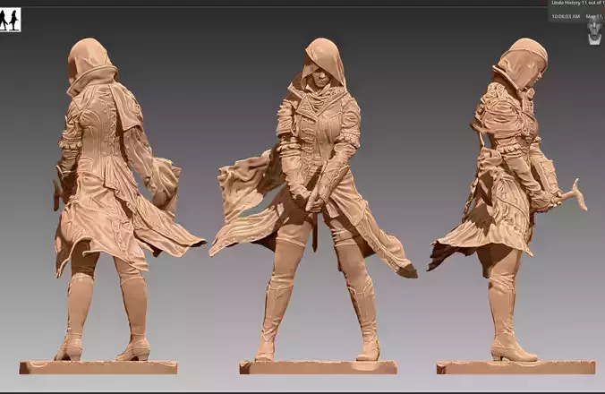 Assassins Creed Syndicate Evie Frye 3D print OBJ and STL  3D print model
