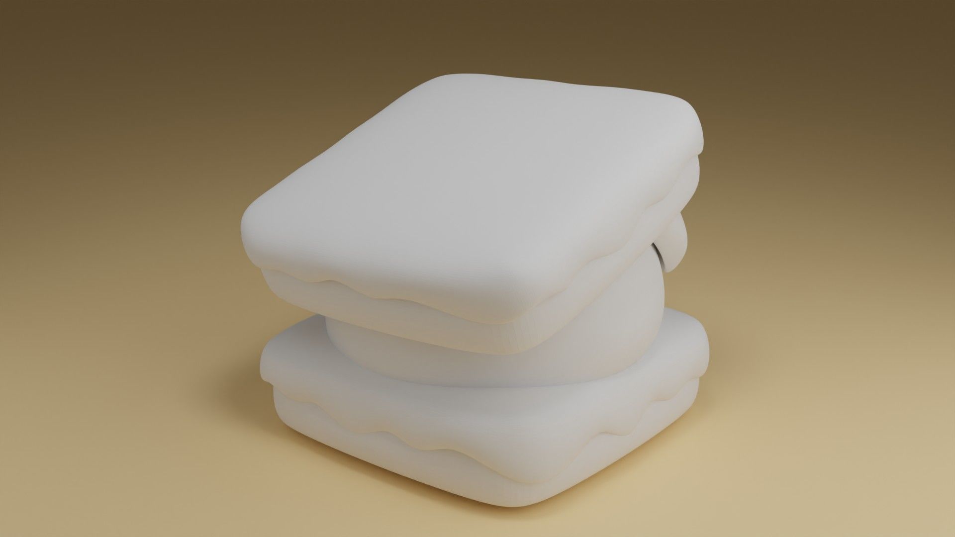 creampuff pig 3D print model_4