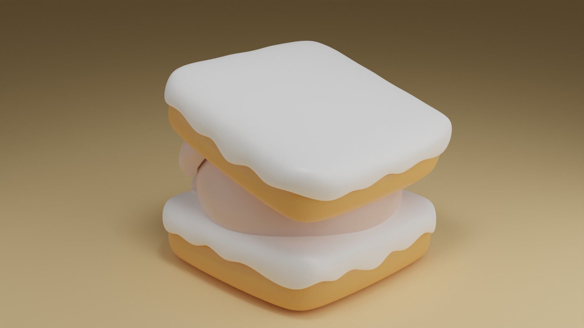 creampuff pig 3D print model_12