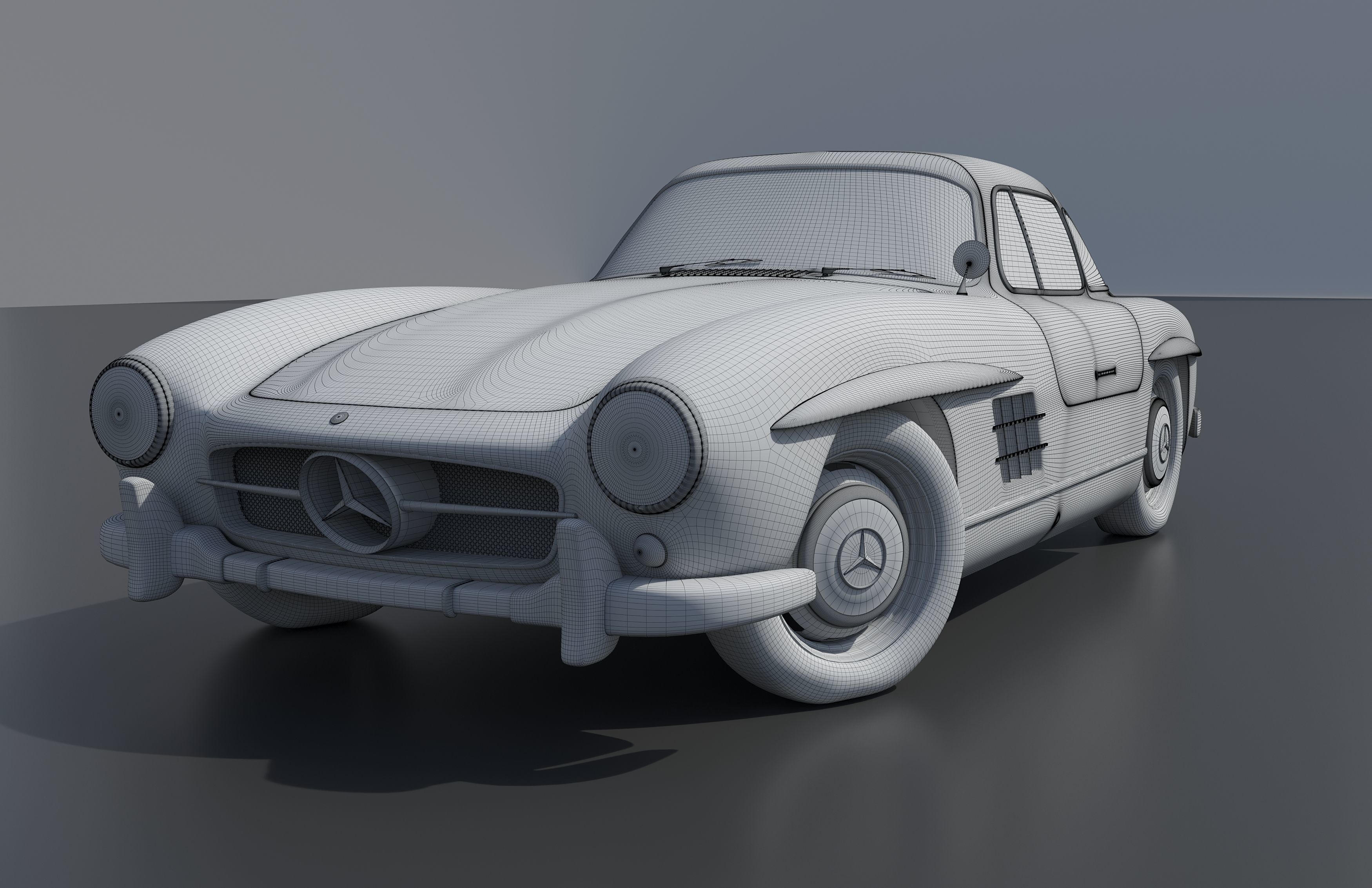 Mercedes benz w198 3D model_5
