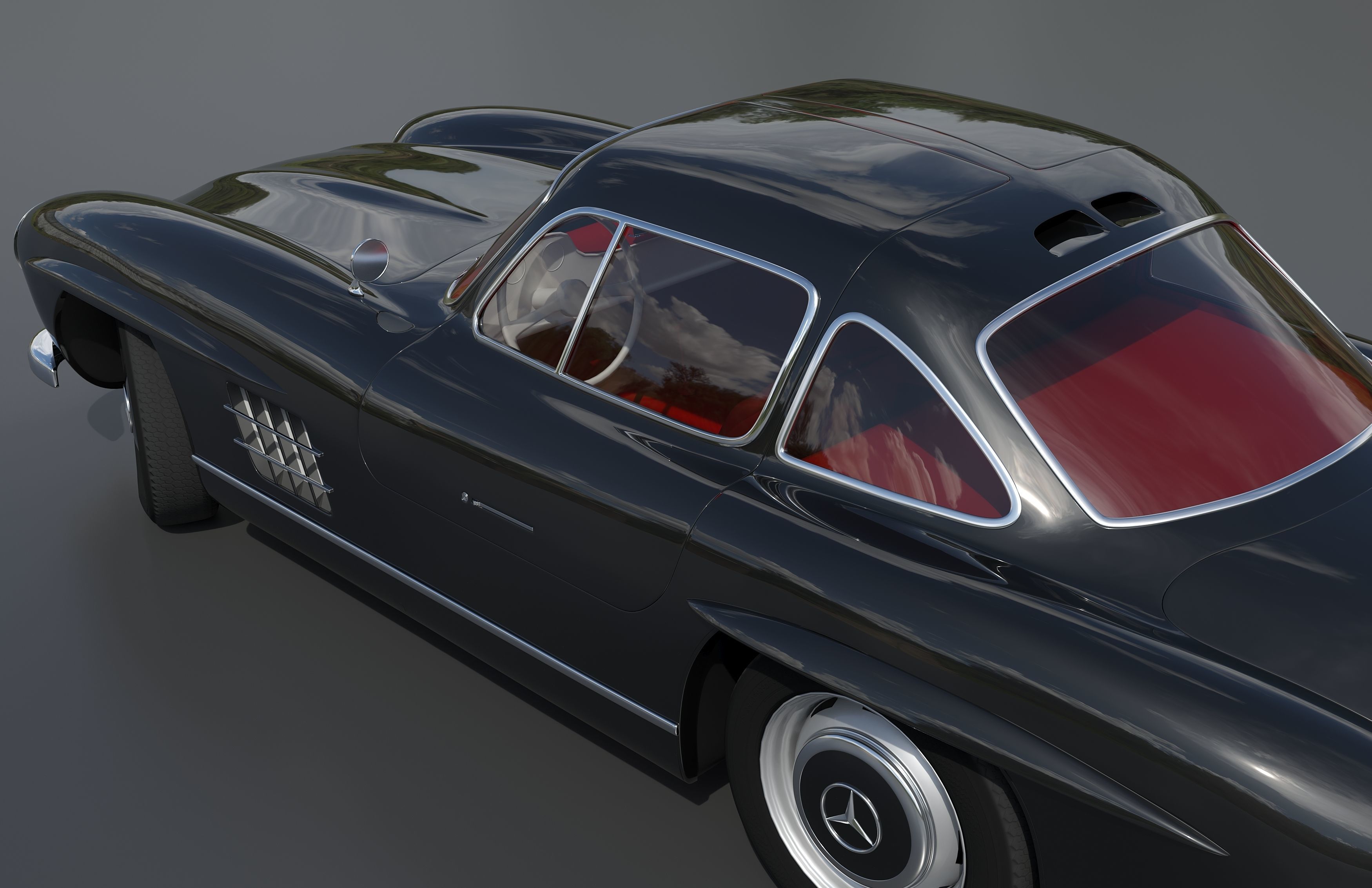 Mercedes benz w198 3D model_3
