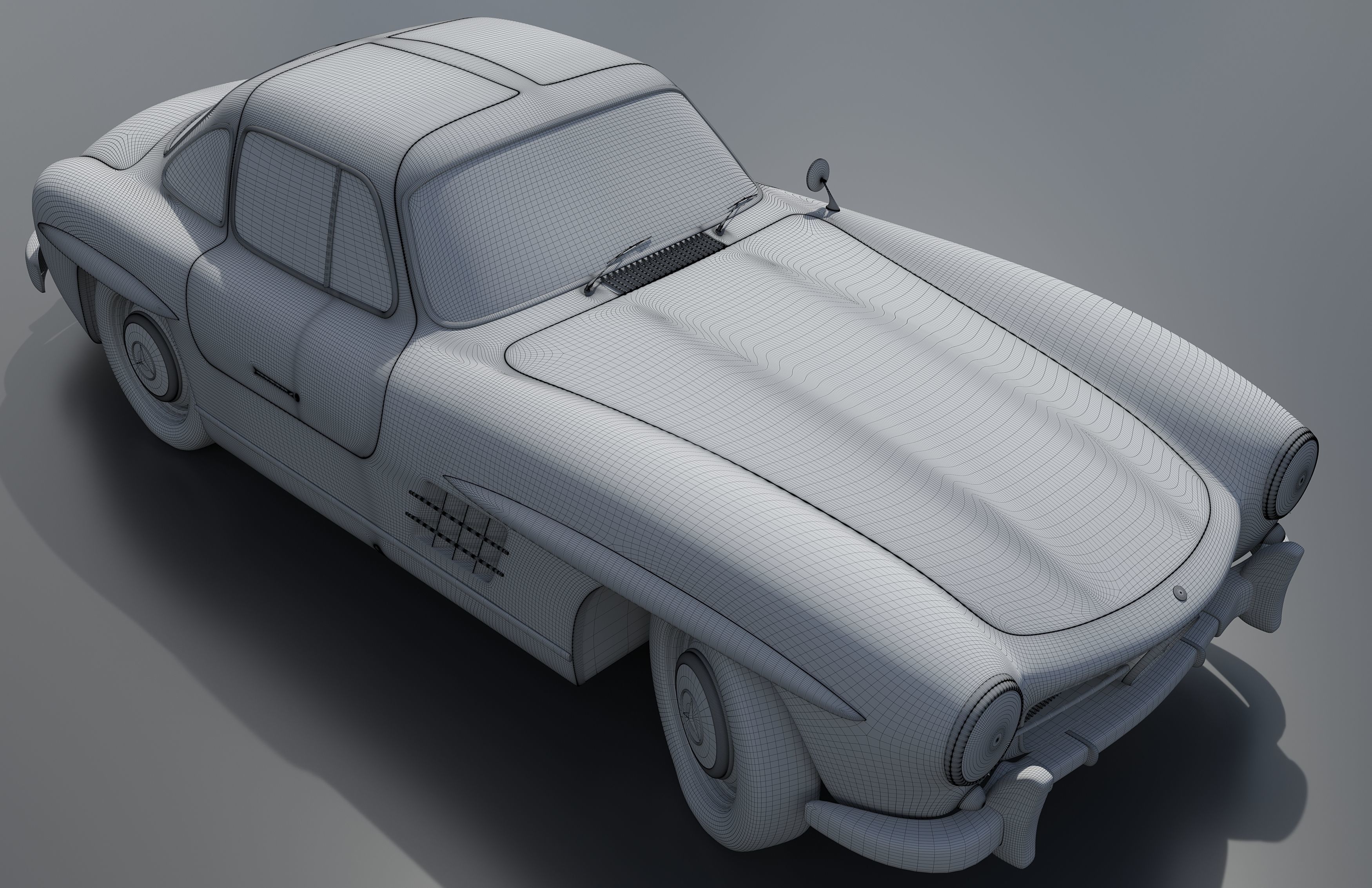 Mercedes benz w198 3D model_6