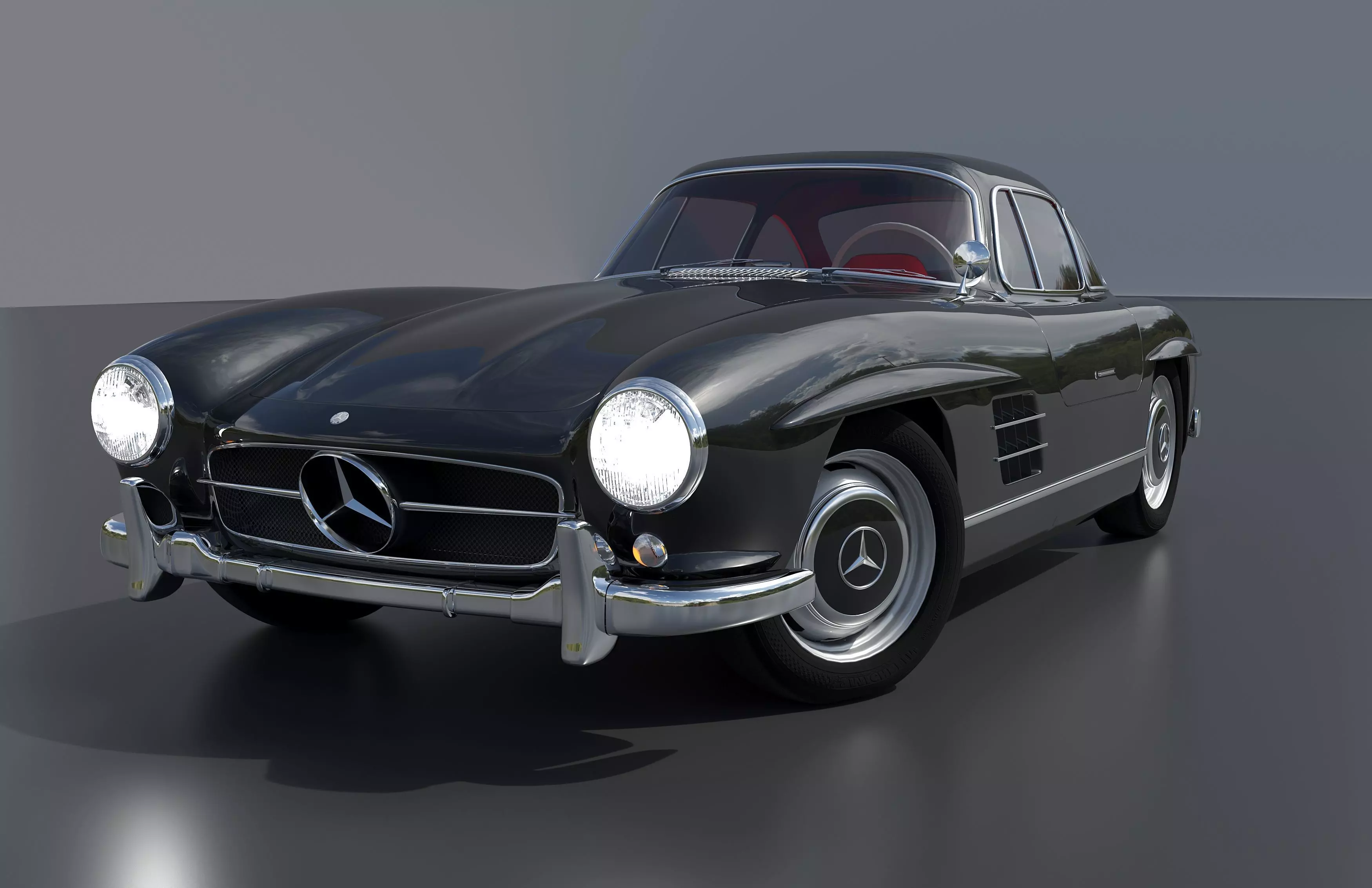 Mercedes benz w198 3D model_0