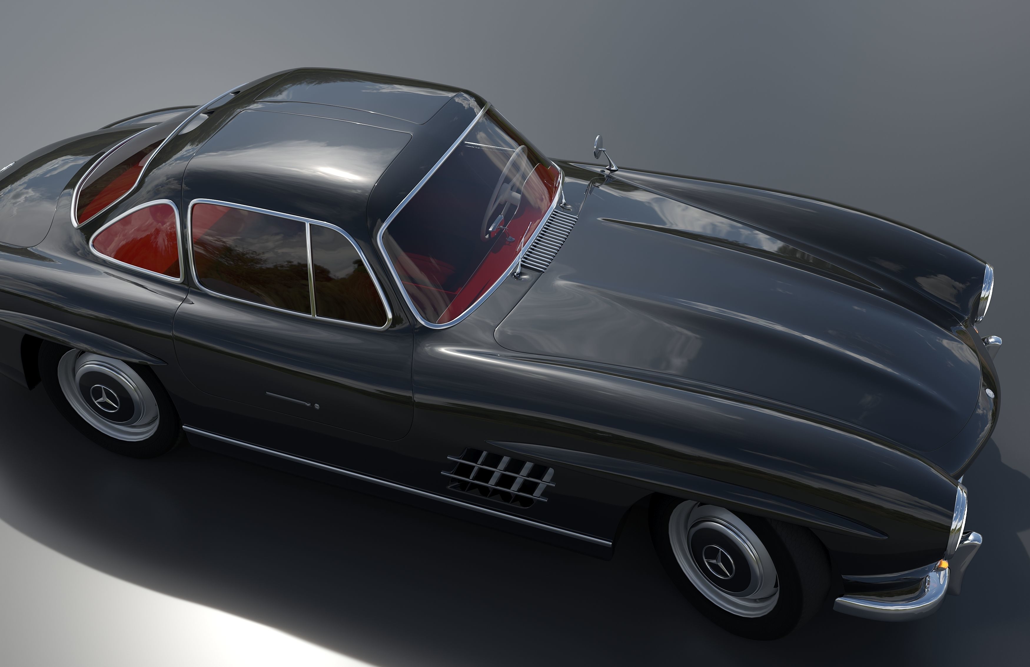 Mercedes benz w198 3D model_4