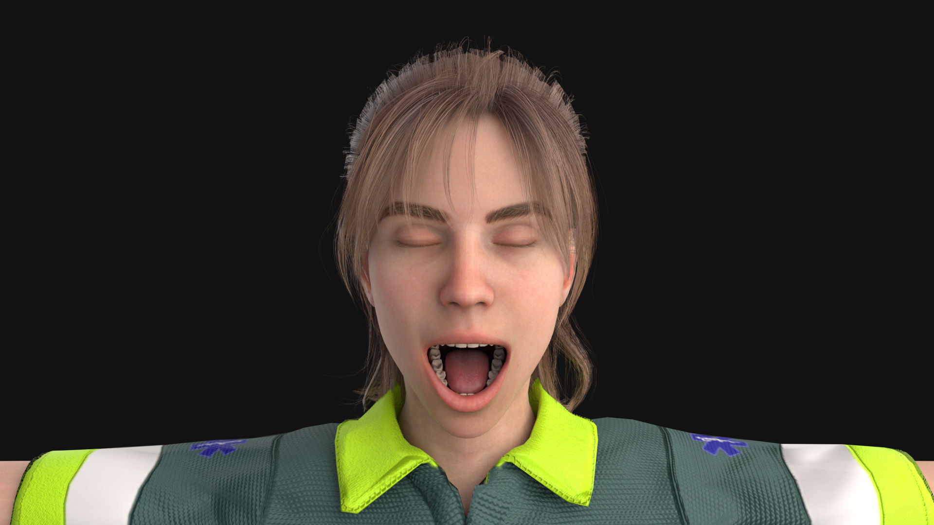 Paramedic Teams Rigged Low-poly 3D model_23