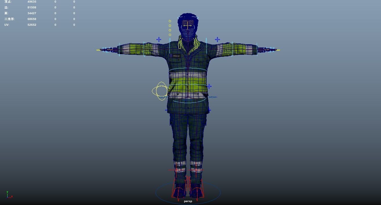 Paramedic Teams Rigged Low-poly 3D model_42