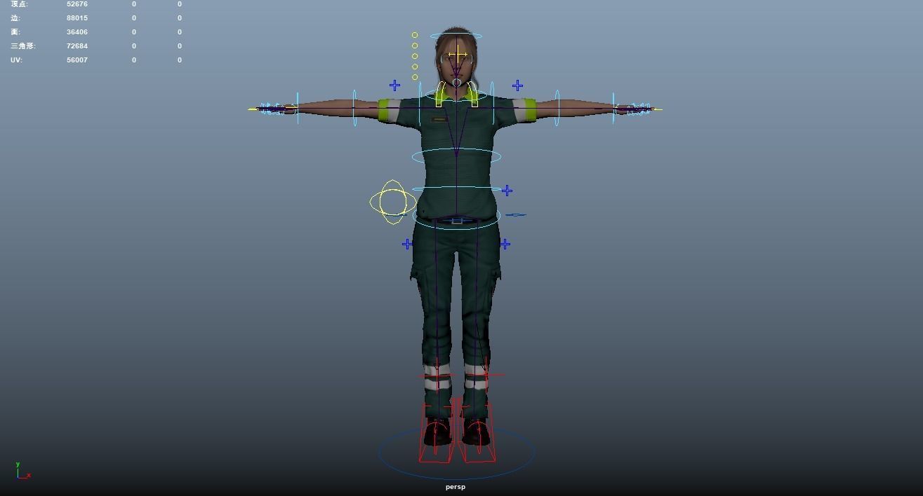 Paramedic Teams Rigged Low-poly 3D model_48