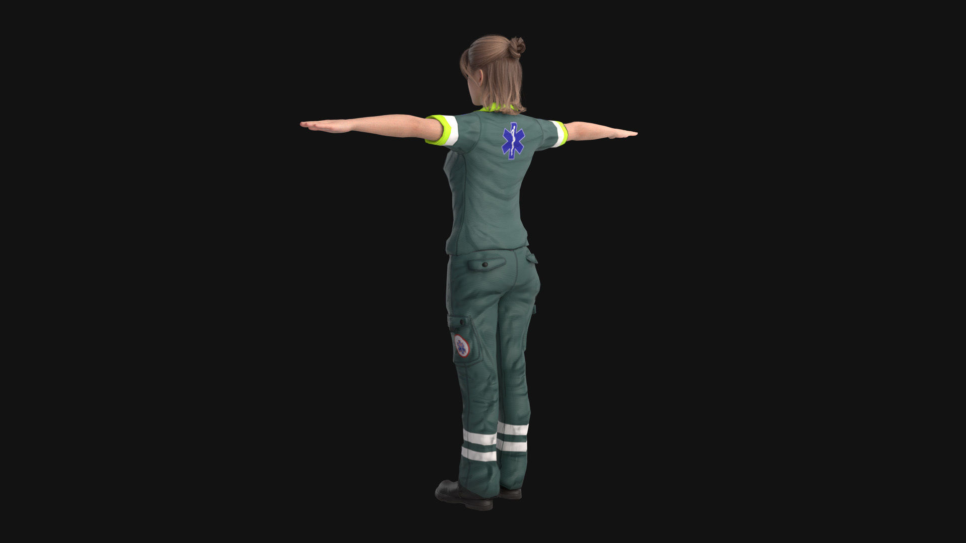 Paramedic Teams Rigged Low-poly 3D model_18