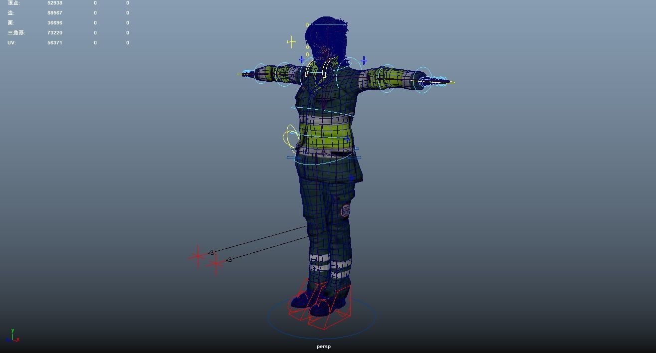 Paramedic Teams Rigged Low-poly 3D model_51