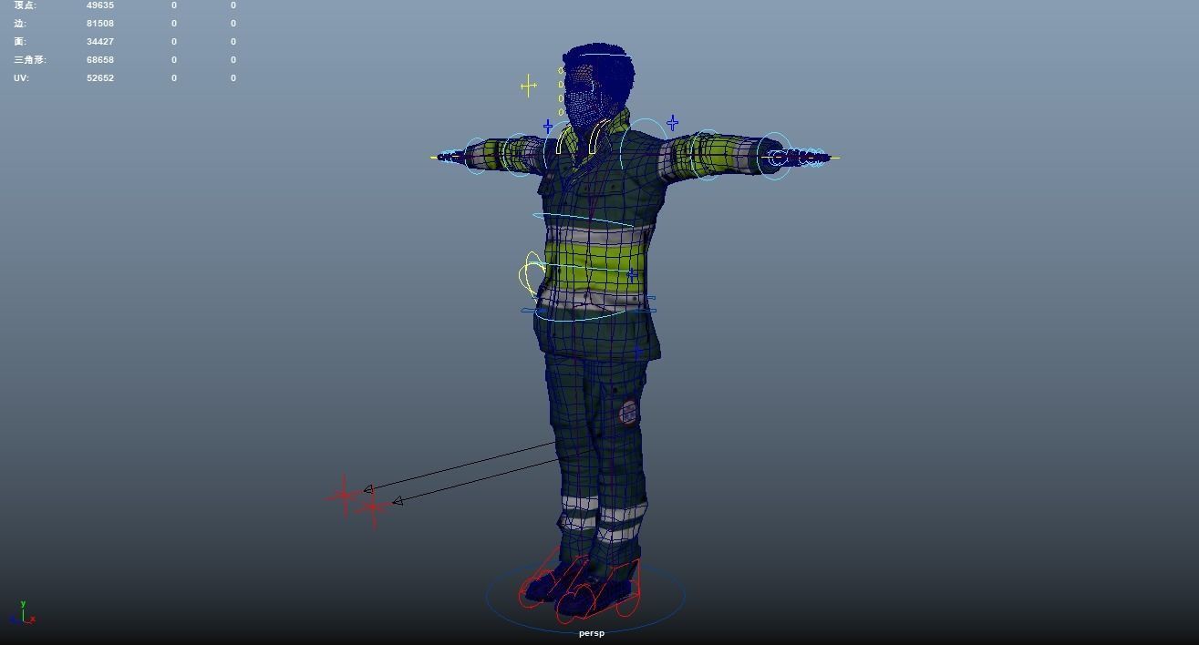 Paramedic Teams Rigged Low-poly 3D model_43