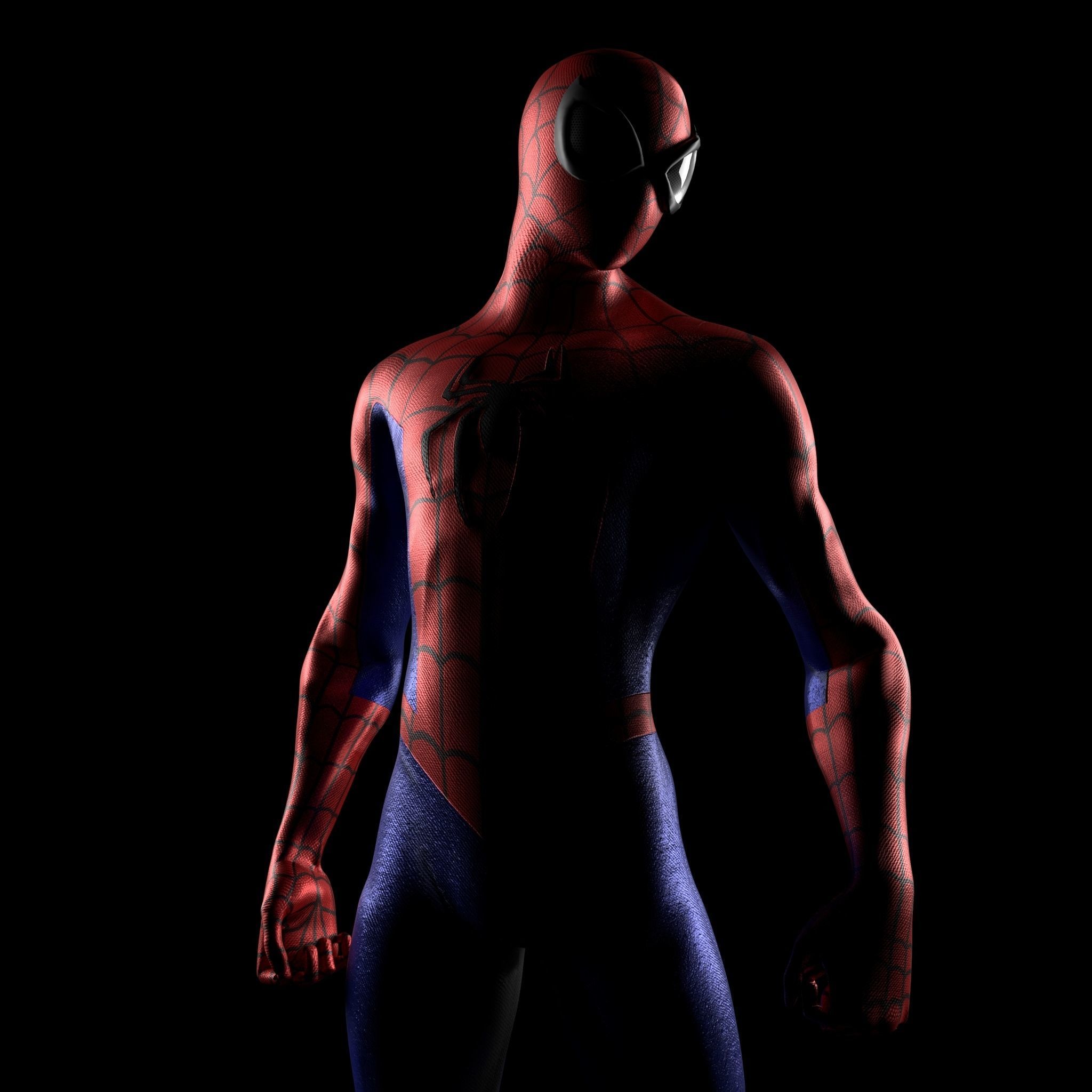 Spiderman Rigging Fortnite Version  Low-poly 3D model_4