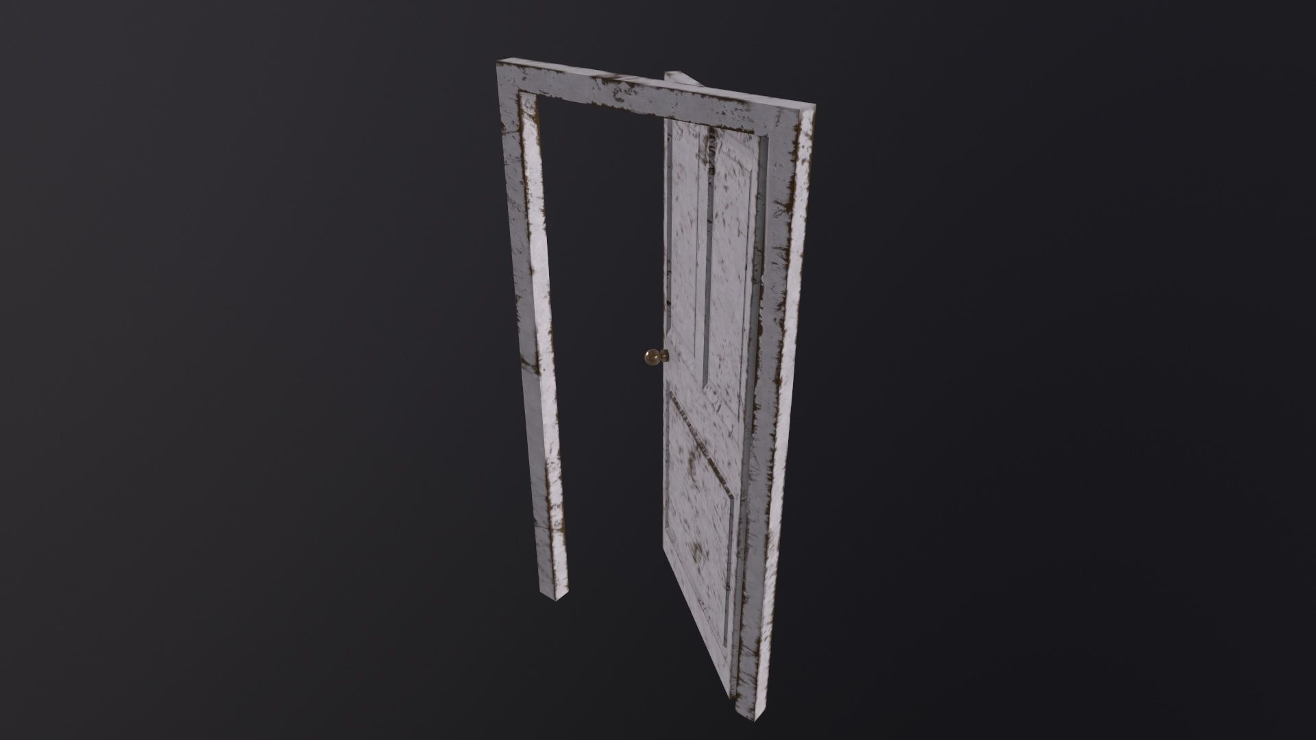 Old Door 3D Model Low-poly 3D model_5