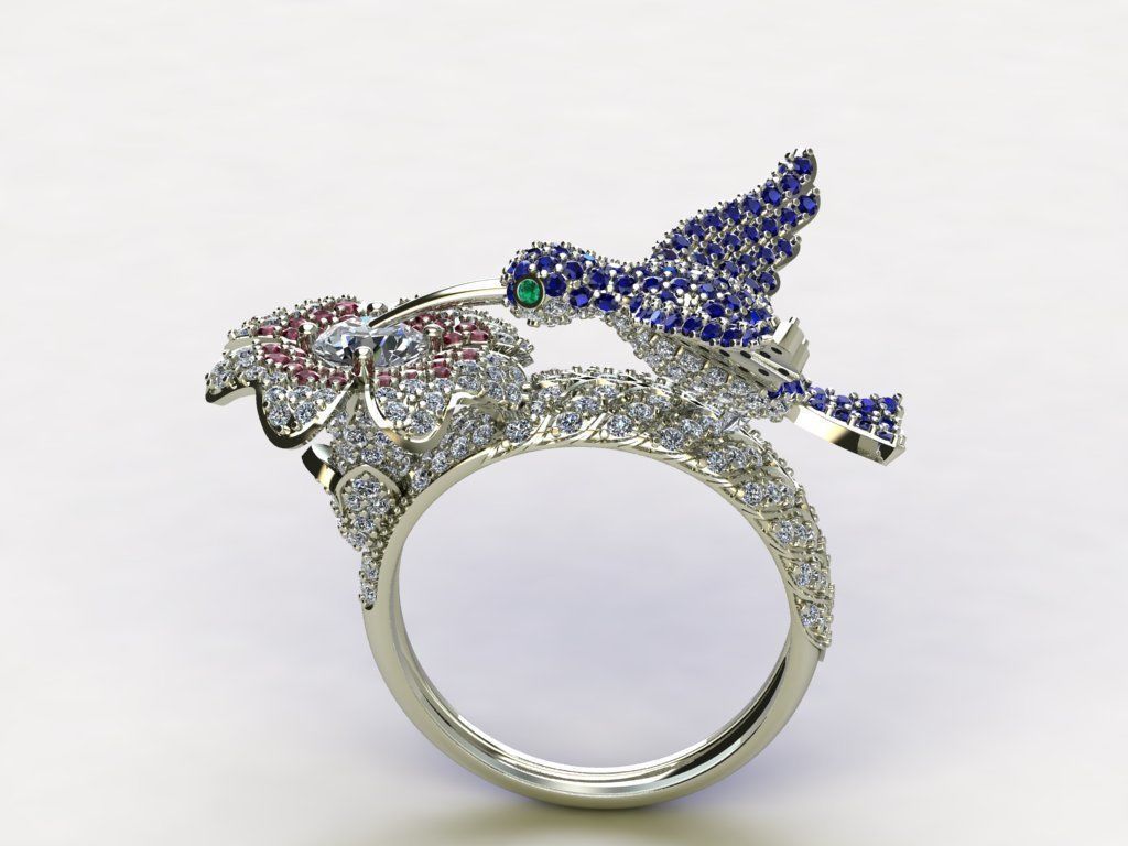 Bird Ring 3D print model_2