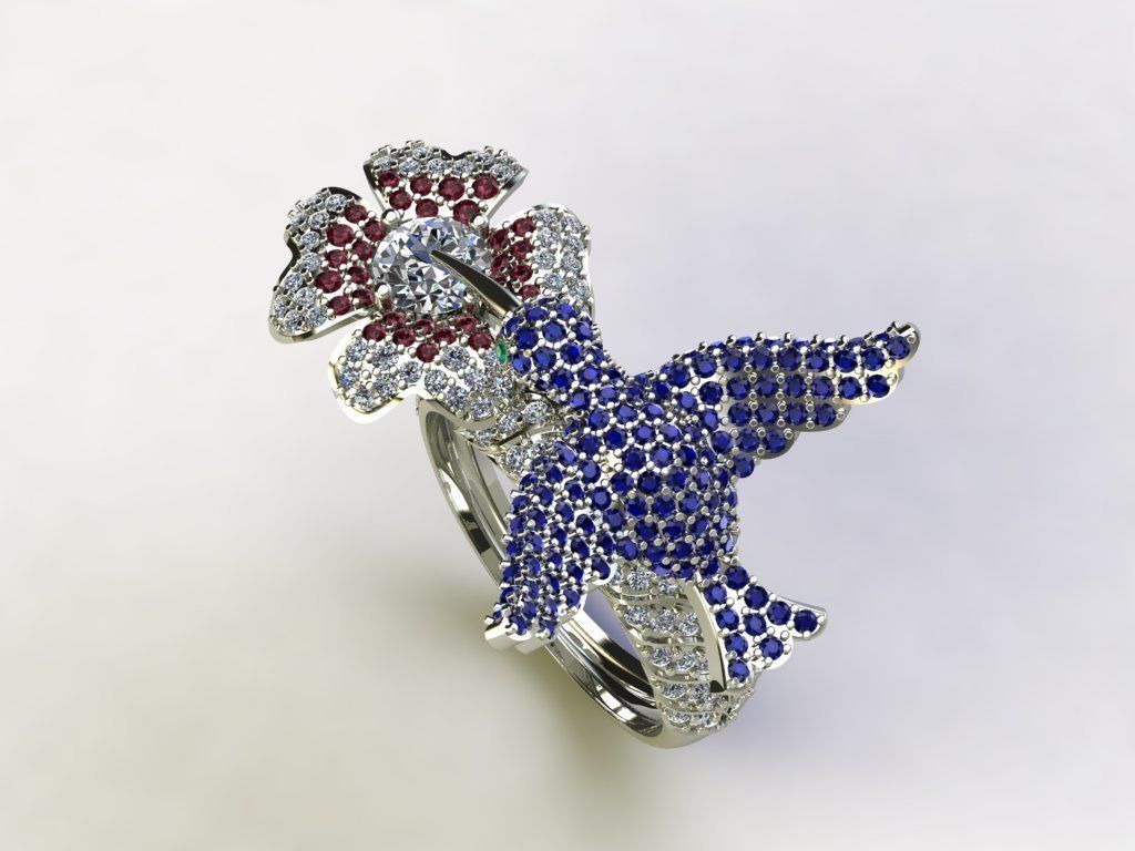 Bird Ring 3D print model_3