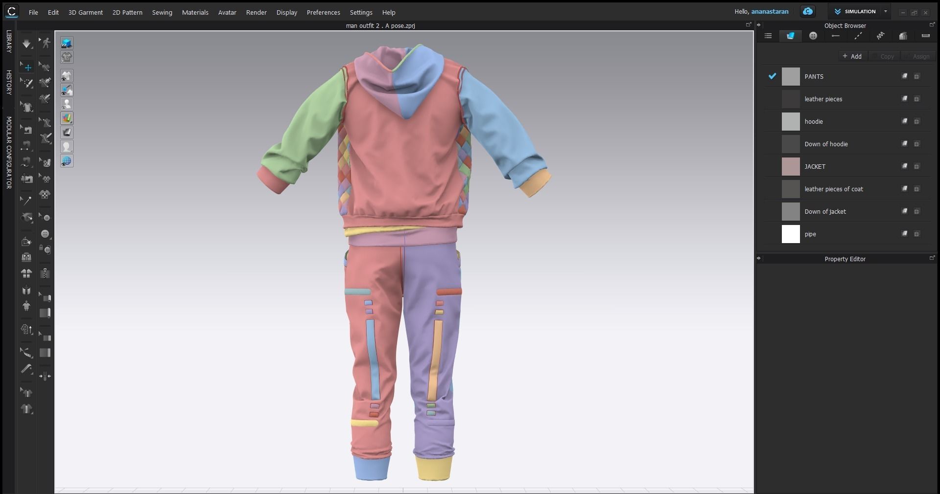 Man outfit 3D model_5