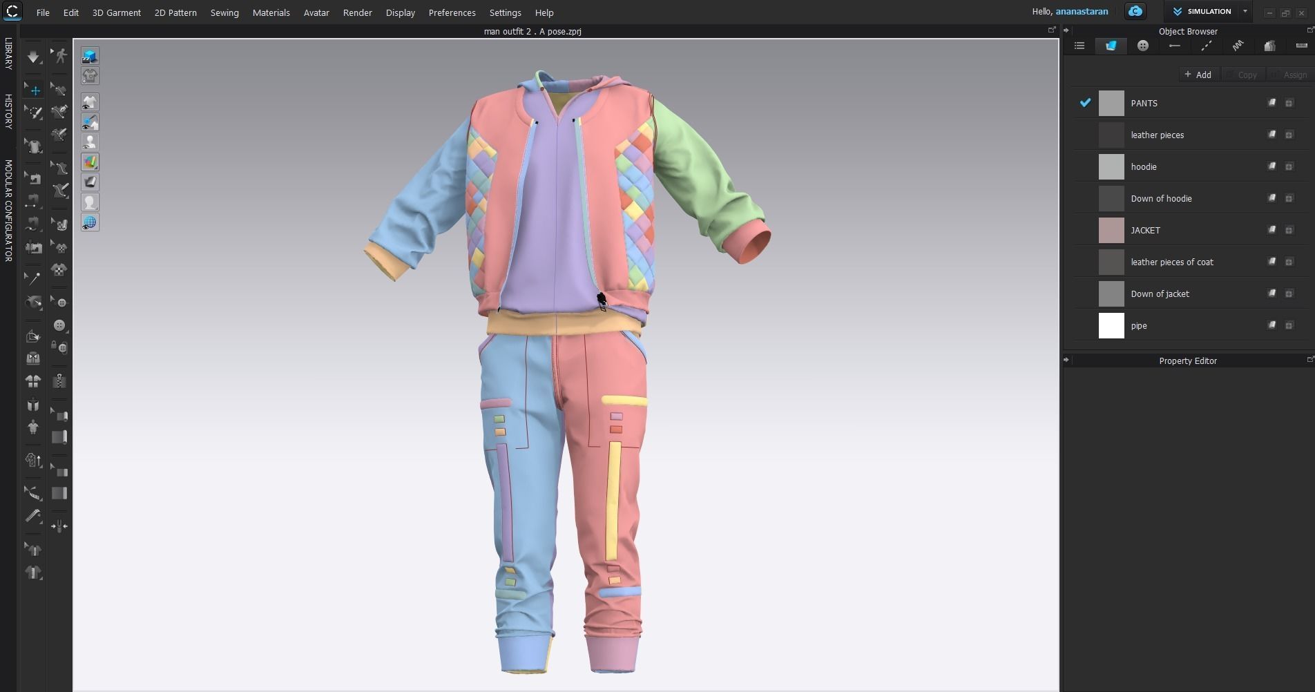 Man outfit 3D model_4