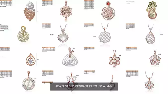 JEWELCAD 58 PENDANT FILES
