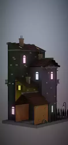 Low-poly building