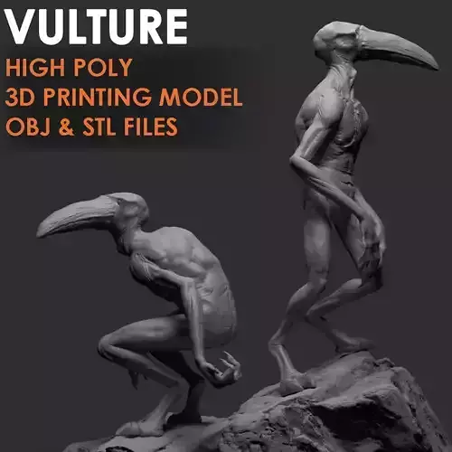Vulture 3D Printable Sculpt 3D print model