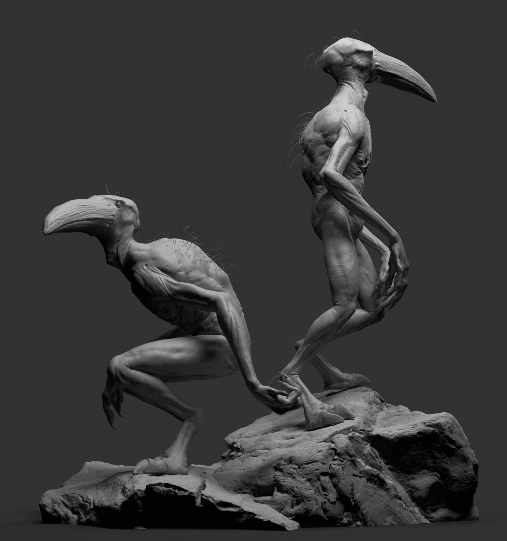 Vulture 3D Printable Sculpt 3D print model_7