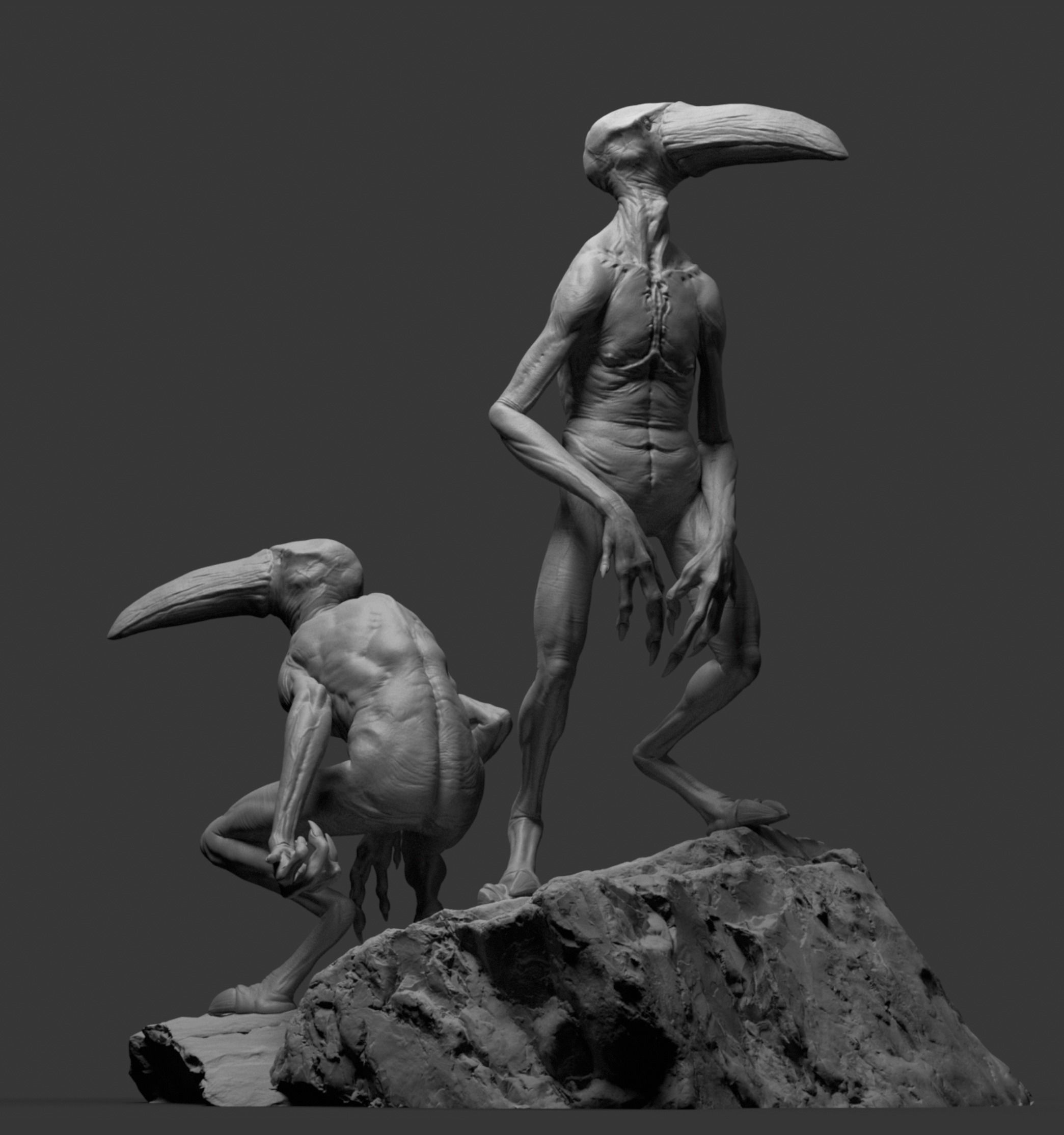Vulture 3D Printable Sculpt 3D print model_4