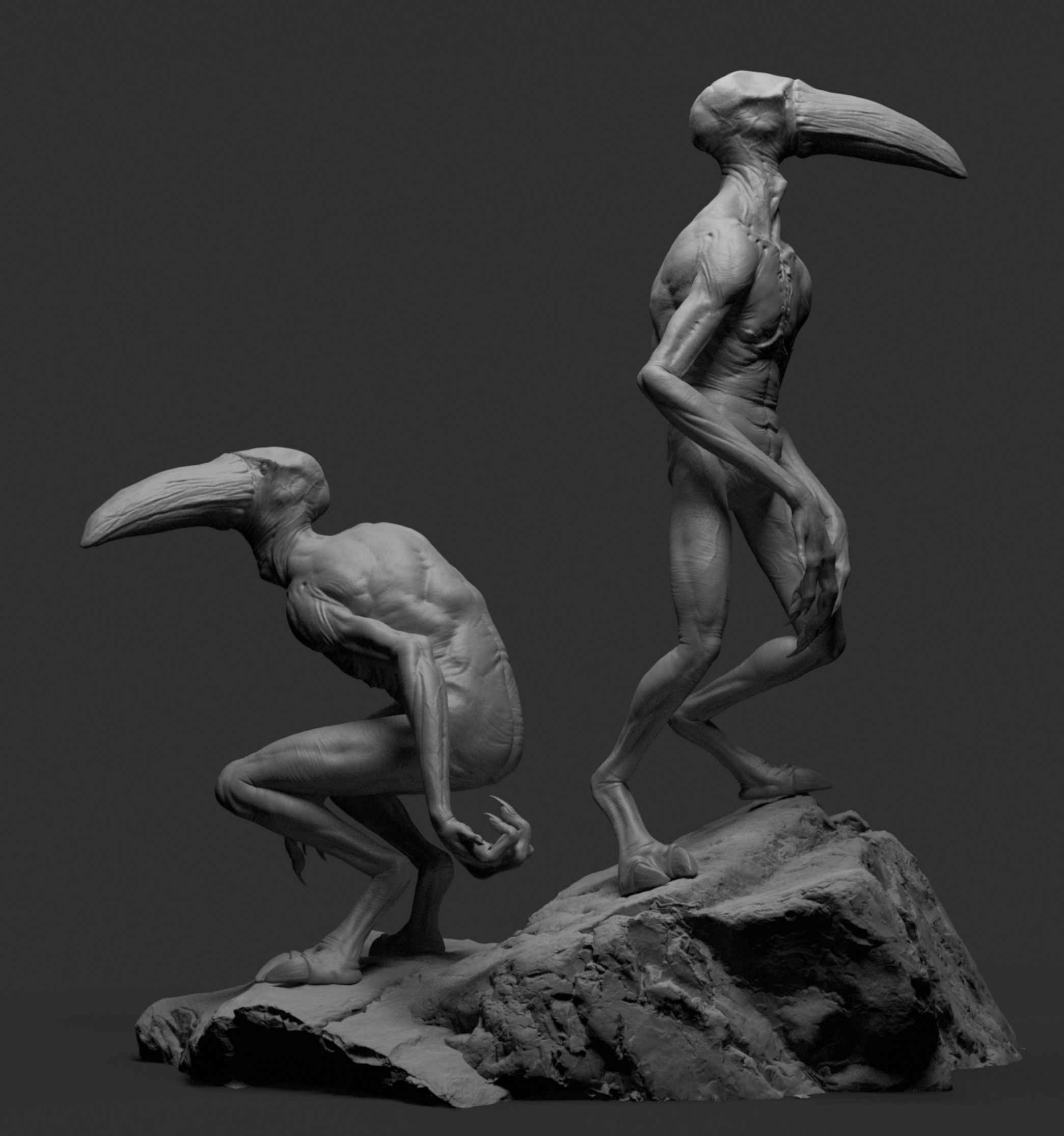 Vulture 3D Printable Sculpt 3D print model_5