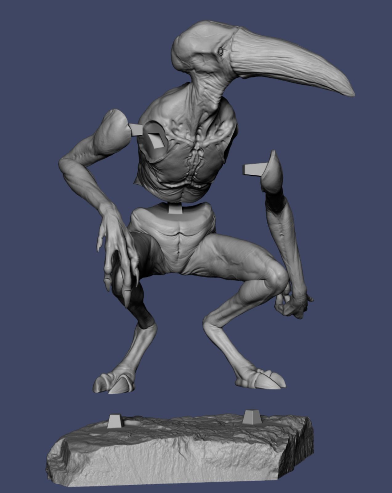 Vulture 3D Printable Sculpt 3D print model_2