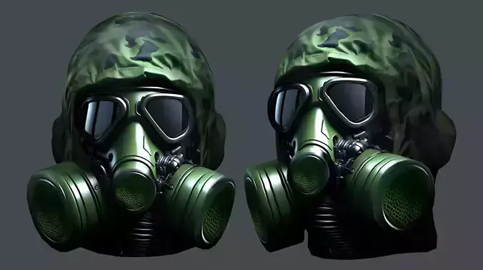 Helmet 3d model military combat Military Low-poly 3D model