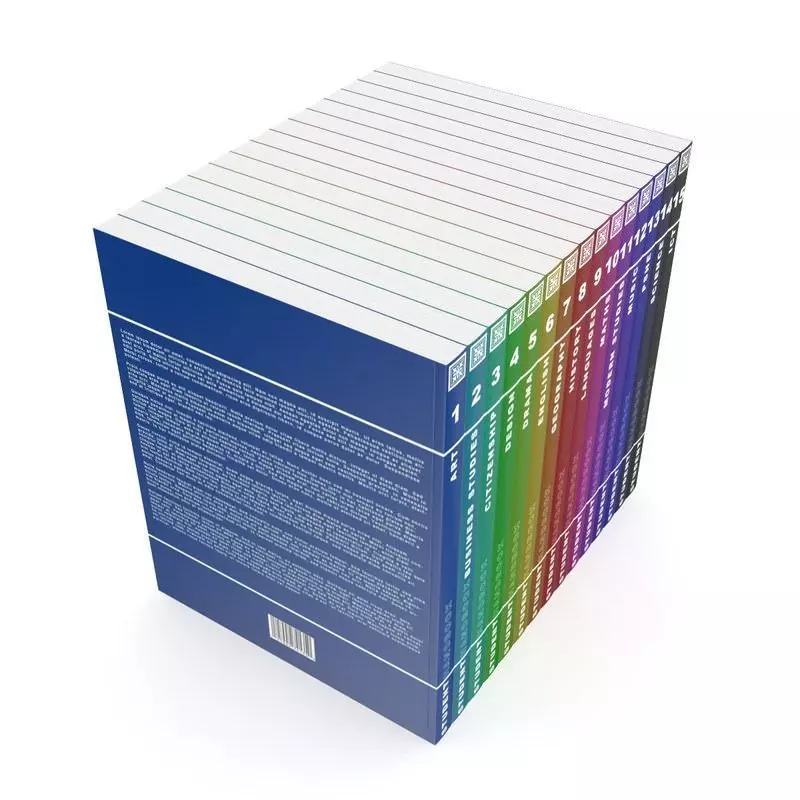 Student Handbooks Set 3D model_0