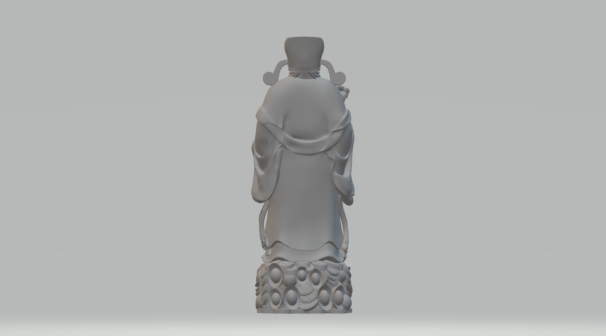 Fu Lu Shou Samsung Buddha Statue 3D print model_7