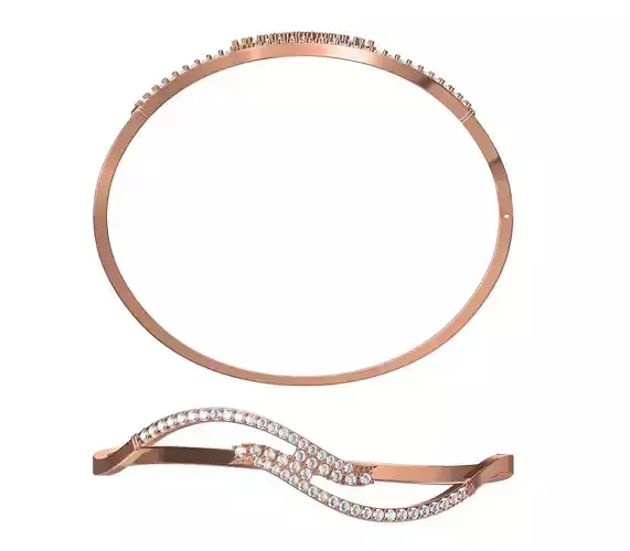 Bangle Bracelet STL JCD Details