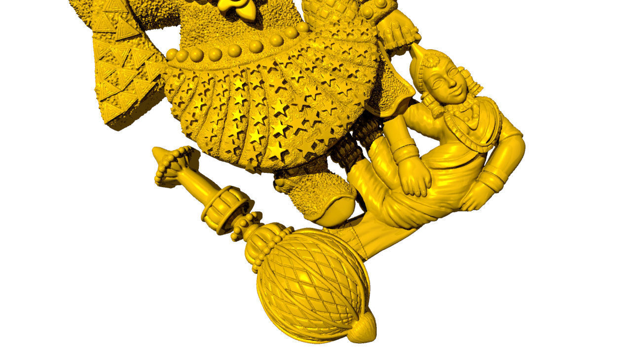Sarangpur Hanumanji 3D print model_8