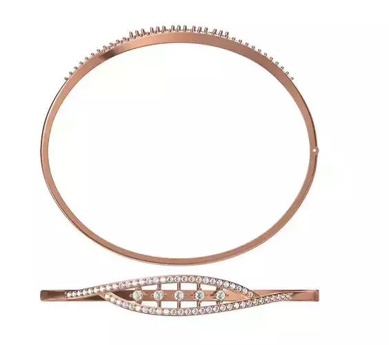 Bangle Bracelet STL JCD Details