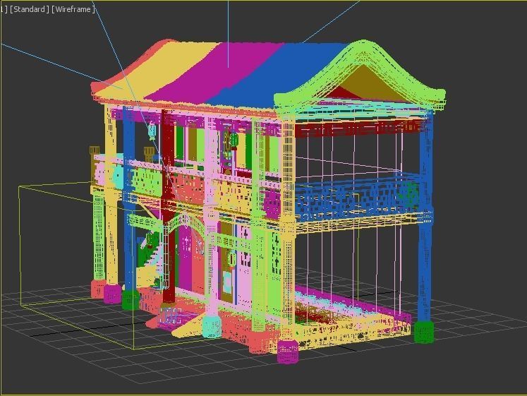 Ancient buildings  3D model_4