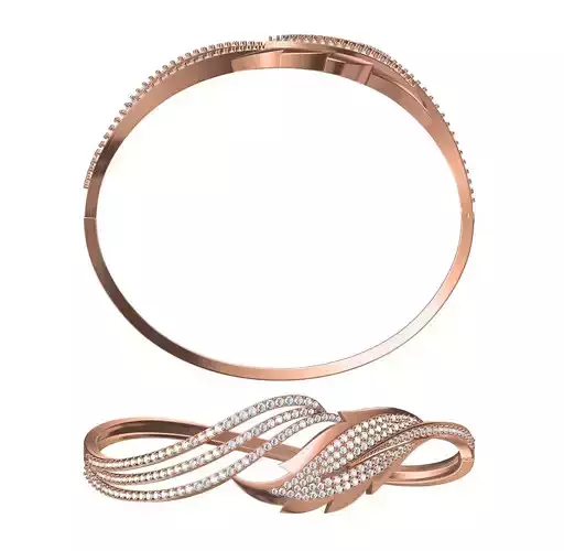 Bangle Bracelet STL JCD Details