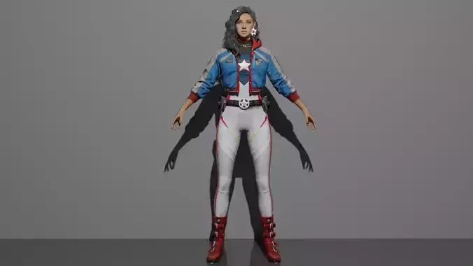 American Chavez  Low-poly 3D model