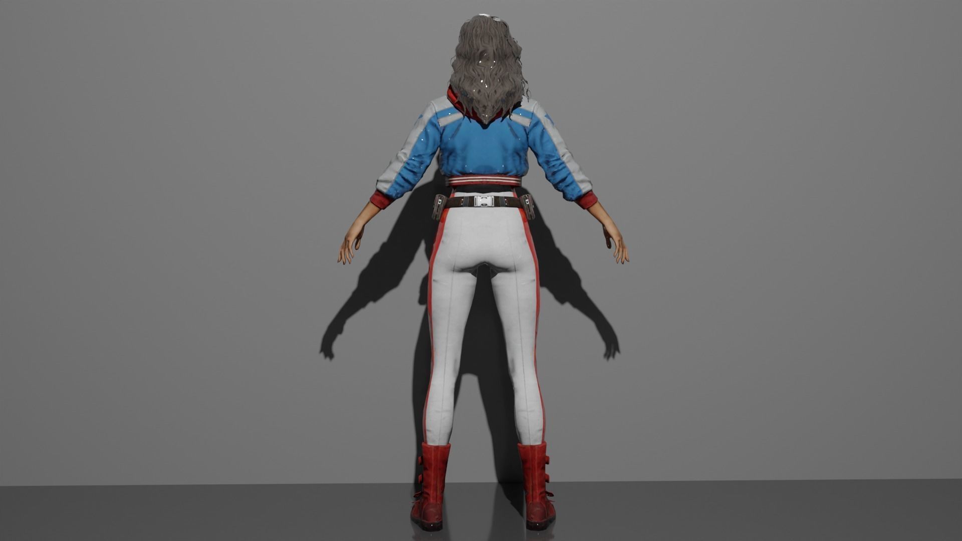 American Chavez  Low-poly 3D model_5