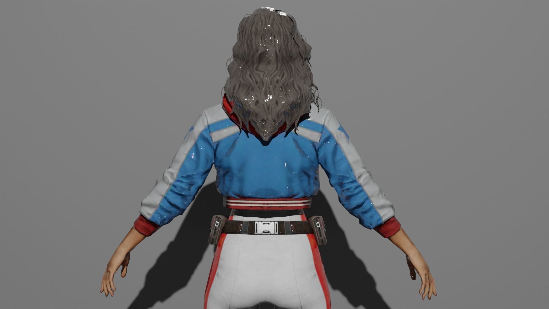 American Chavez  Low-poly 3D model_6