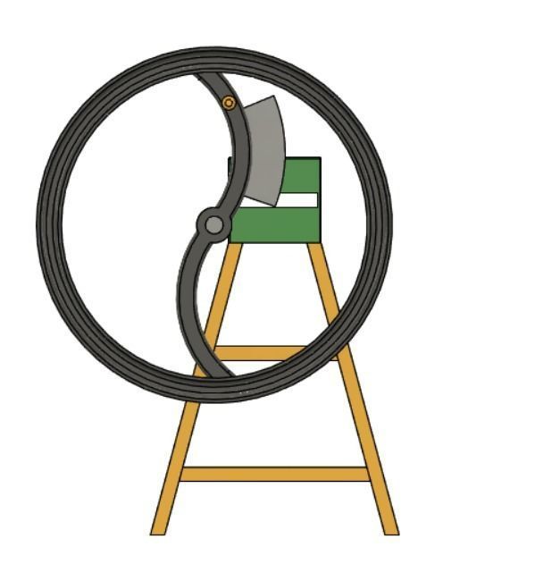 Chaff cutter machine 3D model_3