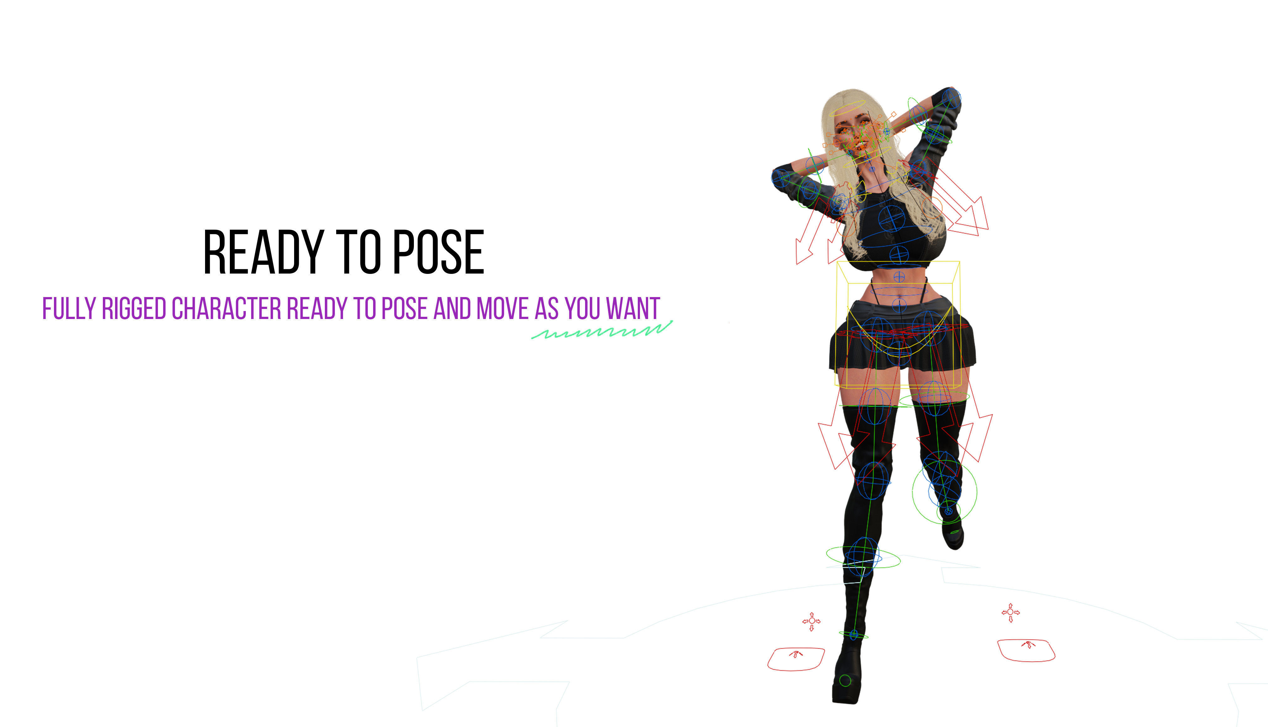 VALENTINE - Realistic Female Character 3D model_8