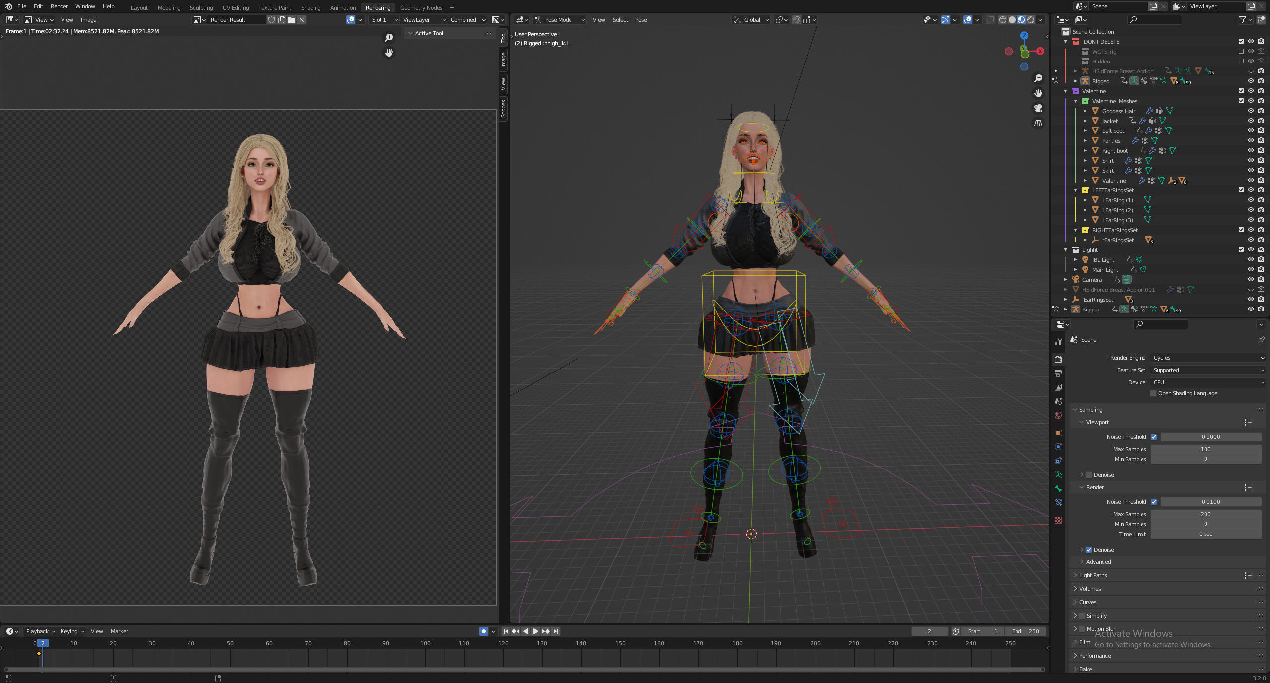VALENTINE - Realistic Female Character 3D model_7