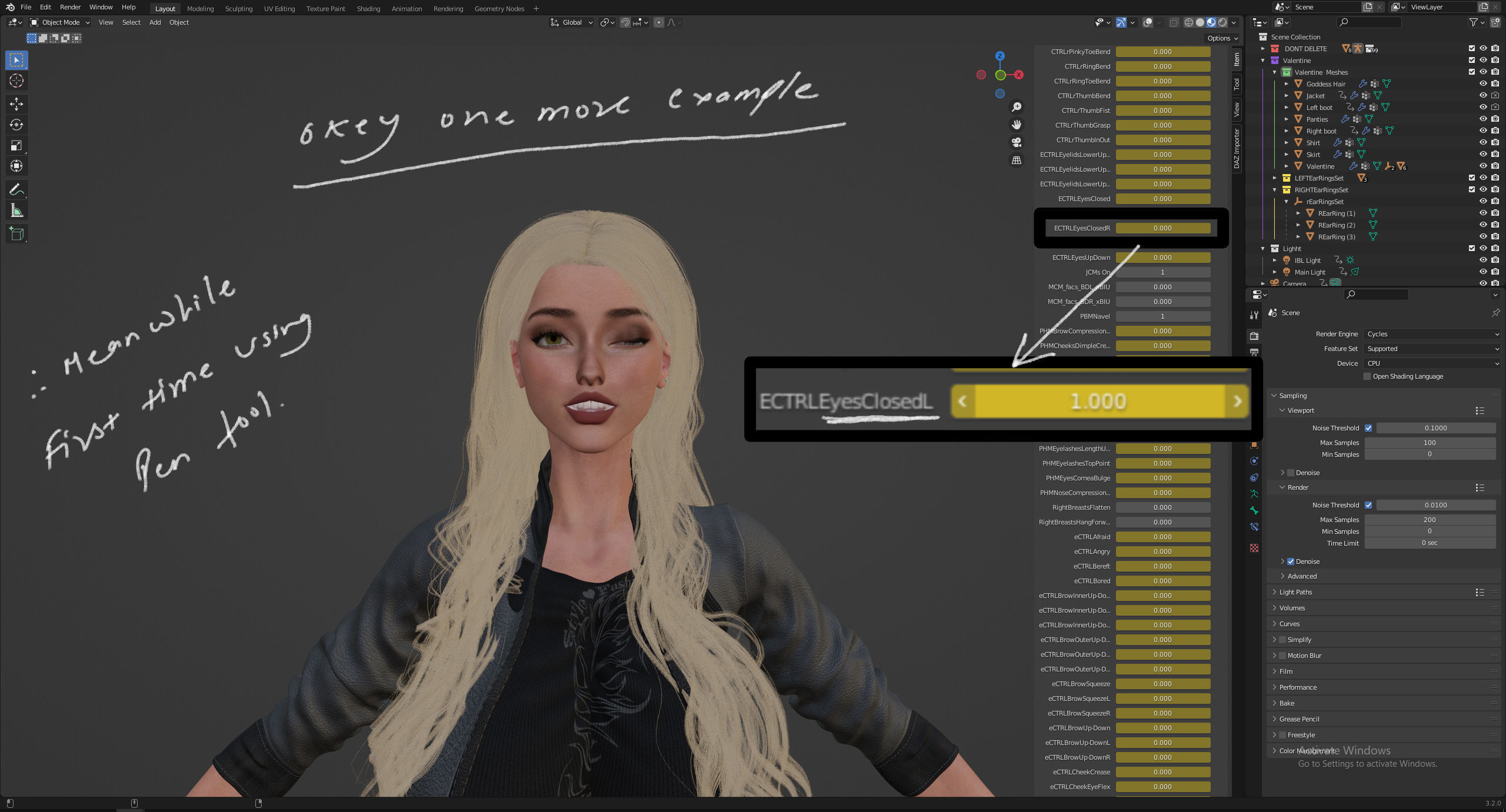 VALENTINE - Realistic Female Character 3D model_12