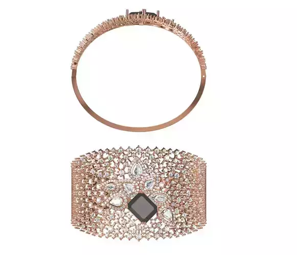 Bangle Bracelet STL JCD Details