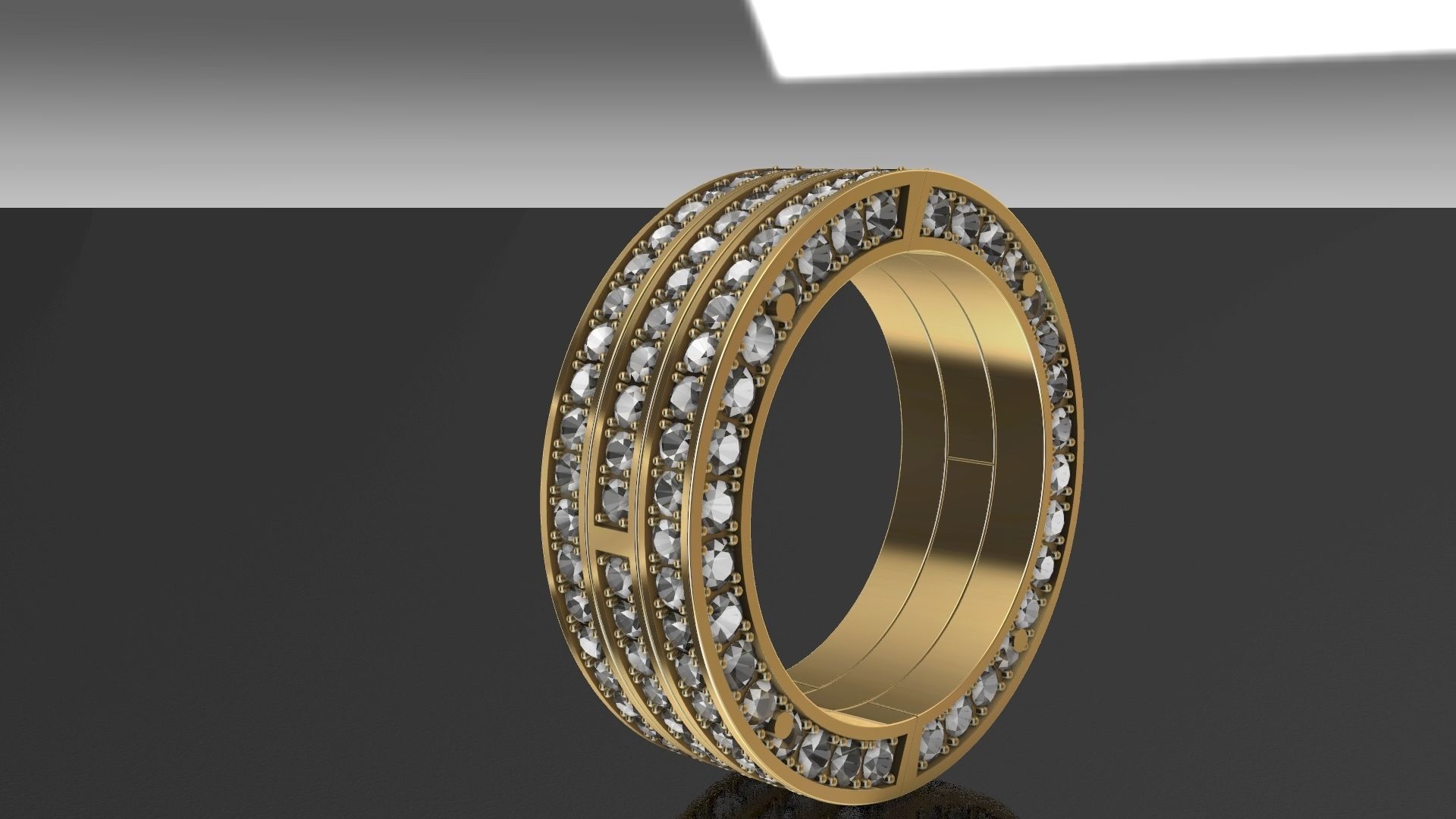 the motion ring size 56 eu 3d print model 3D print model_13