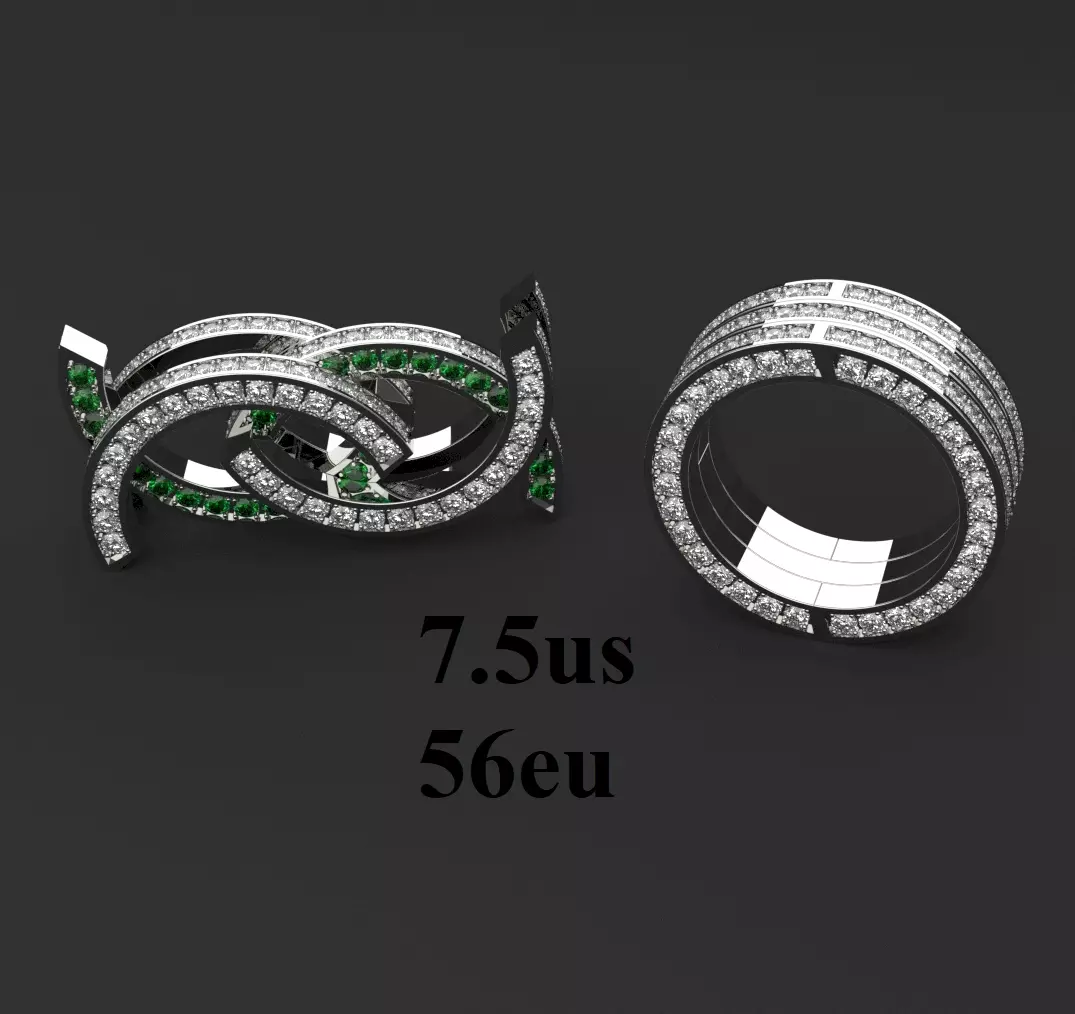 the motion ring size 56 eu 3d print model 3D print model_0
