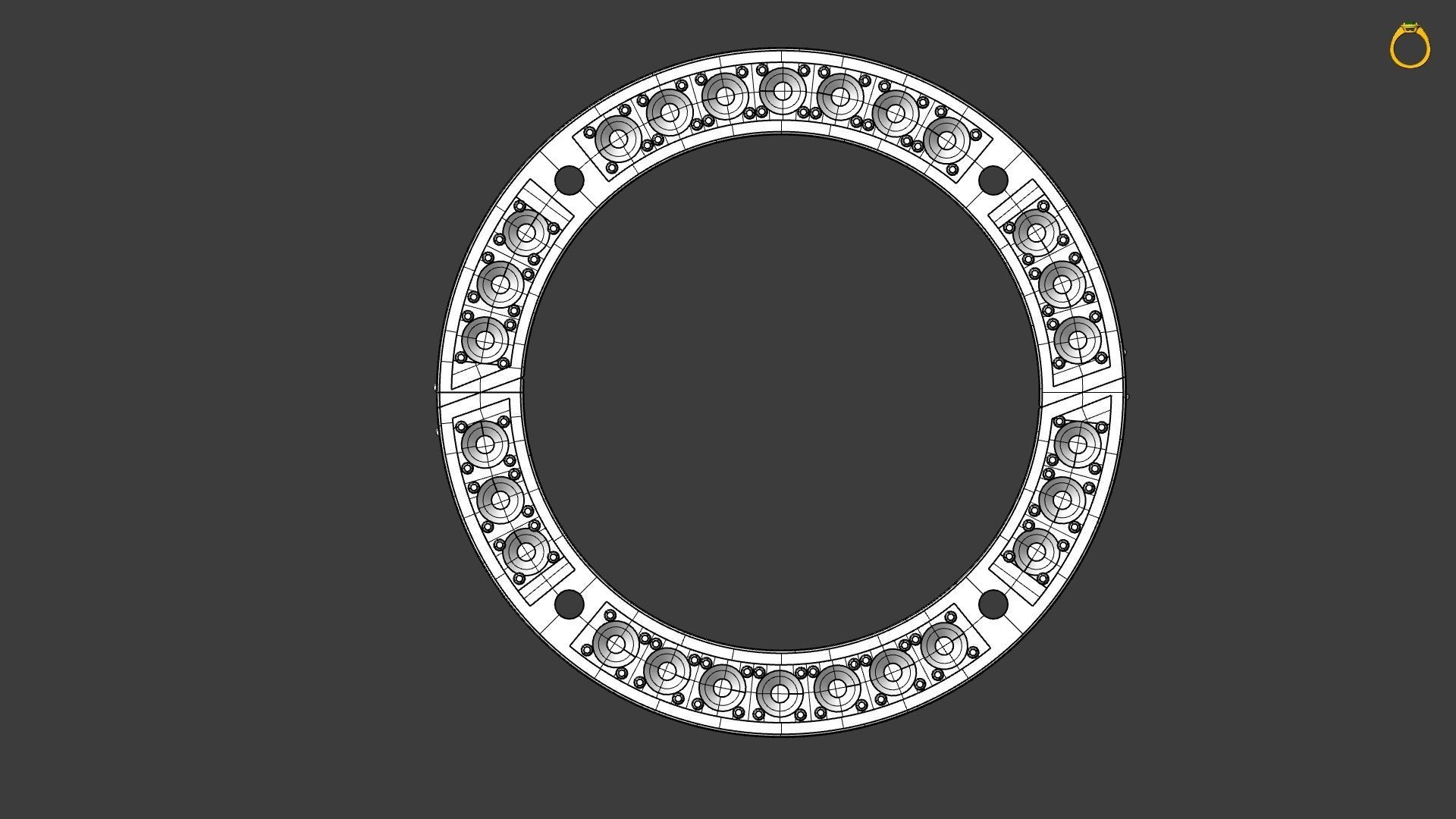 the motion ring size 56 eu 3d print model 3D print model_18