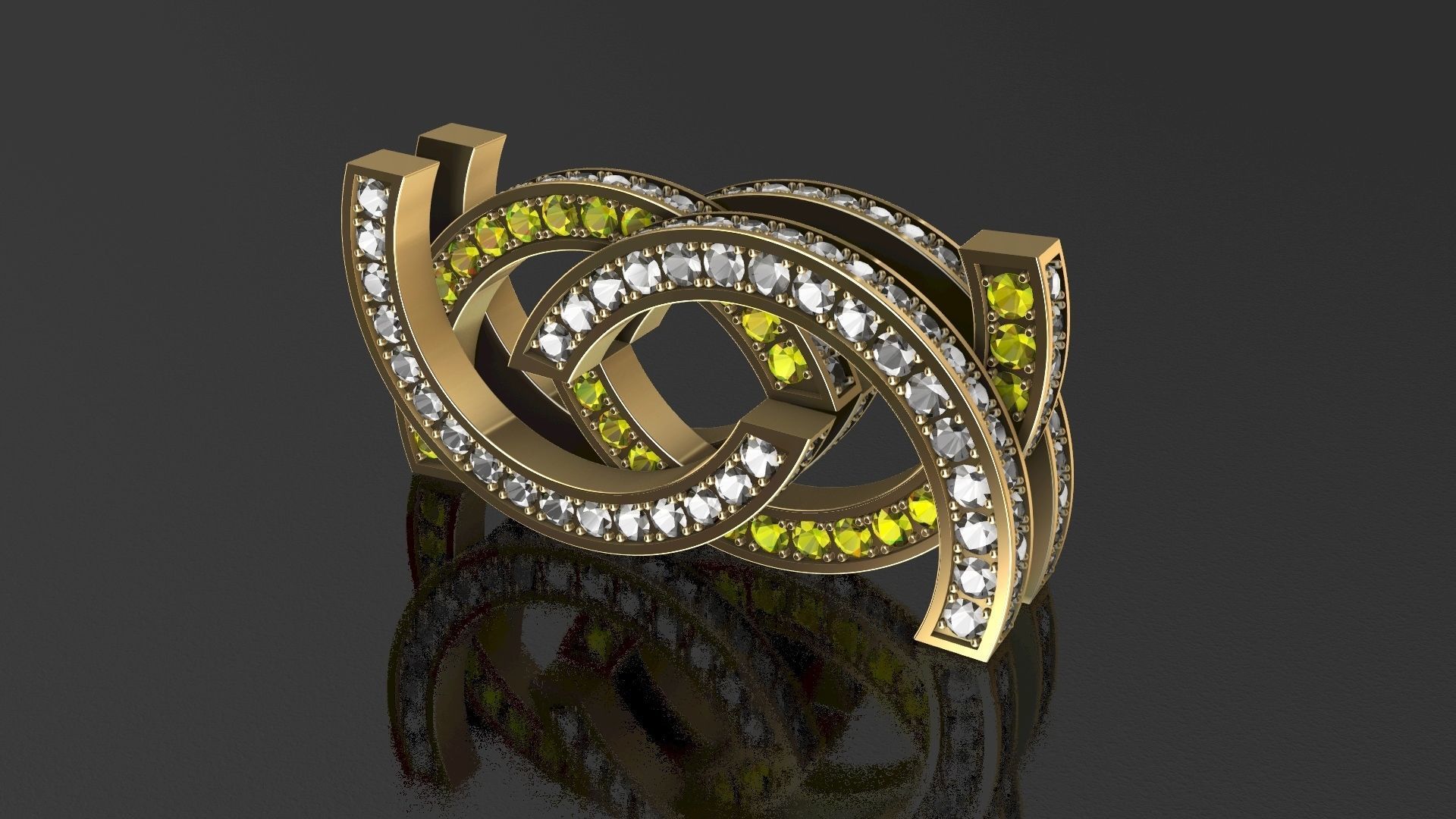 the motion ring size 56 eu 3d print model 3D print model_5